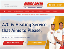 Tablet Screenshot of georgebrazilhvac.com